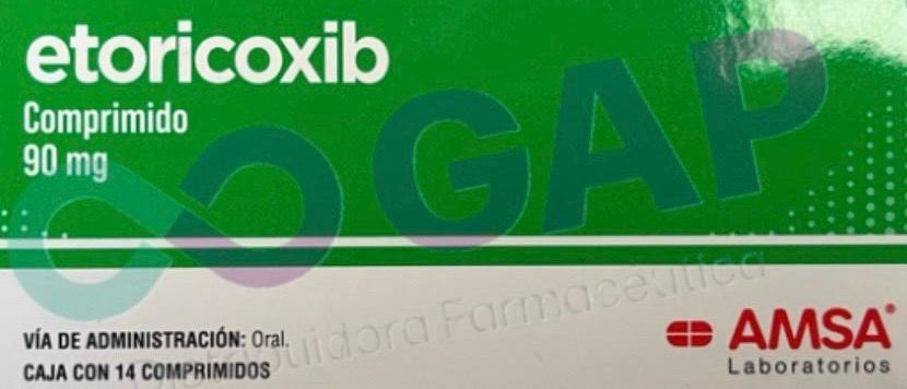 GE ETORICOXIB AMSA 90 MG 14 COMPRIMIDOS