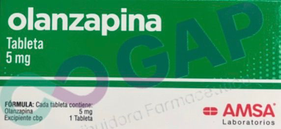 GE OLANZAPINA AMSA 5 MG 14 TABLETAS