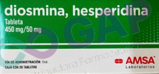 GE DIOSMINA/HESPERIDINA AMSA 450MG/50MG 20 TABLETAS