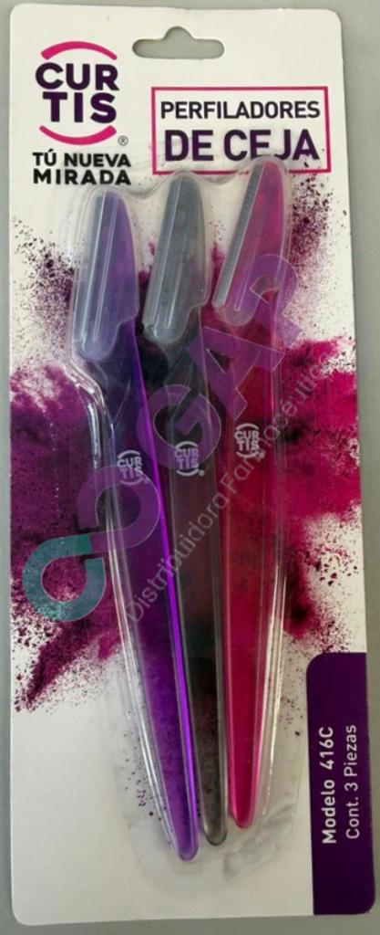 PERFILADORES DE CEJA CURTIS BLISTER C/3 PZS