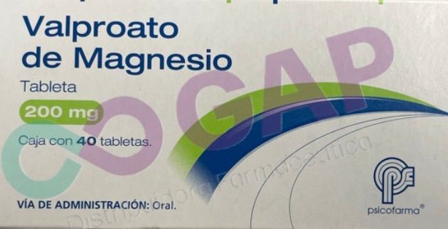 GE VALPROATO DE MAGNESIO ALPHARMA 200 MG 40 TABLETAS