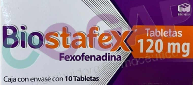 GE FEXOFENADINA 120MG C/10 TAB BIOSTAFEX BIOMEP