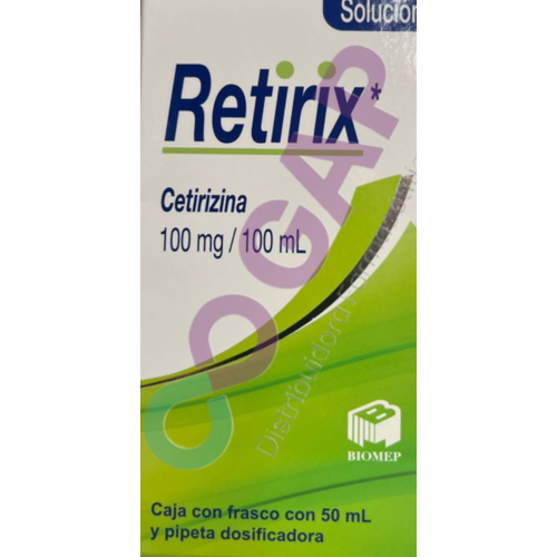 GE CETIRIZINA RETIRIX SOLUCION FCO 50 ML | GAP