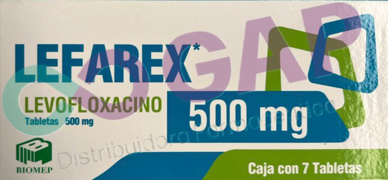 GE LEVOFLOXACINO 500MG C/7 TAB LEFAREX
