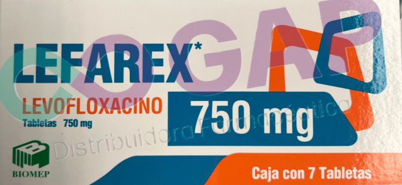 GE LEVOFLOXACINO 750MG C/7 TAB LEFAREX