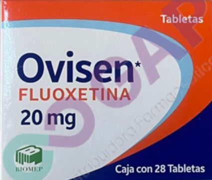 GE FLUOXETINA OVISEN 20 MG 28 TABLETAS