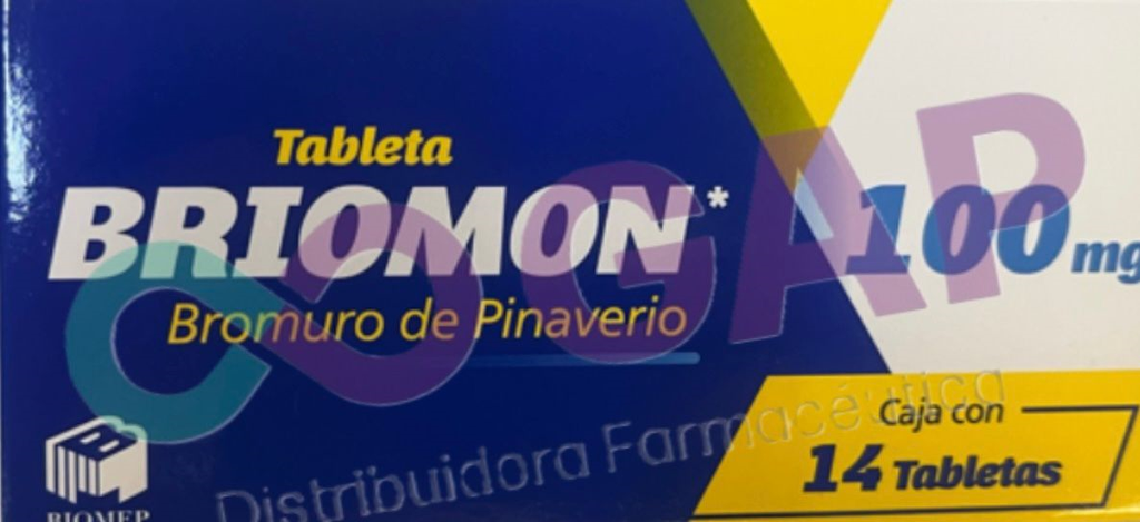 GE BROMURO DE PINAVERIO BRIOMON 100 MG 14 TABLETAS