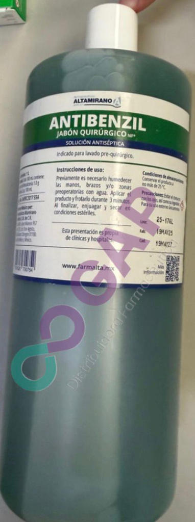 ANTIBENZIL JABON QUIRURGICO 1L