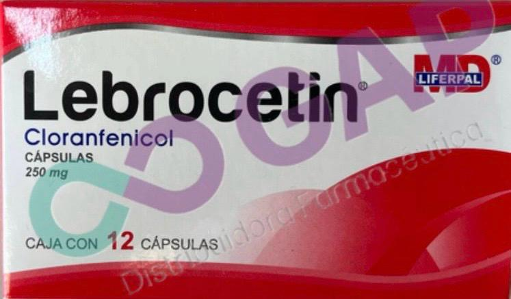 GE CLORANFENICOL 250MG C/12 CAP LEBROCETIN