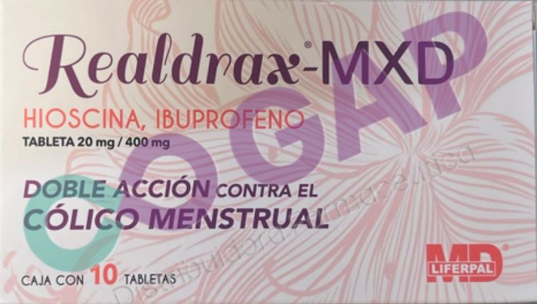 GE HIOSCINA/IBUPROFENO REALDRAX-MXD 20/400MG 10 TABLETAS
