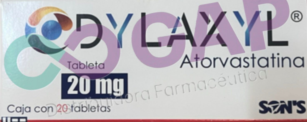 GE ATORVASTATINA DYLAXYL 20 MG 20 TABLETAS