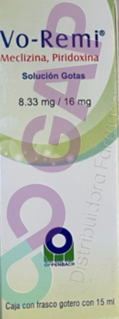 GE MECLIZINA/PIRIDOXINA VO-REMI SOL GOTAS 15 ML