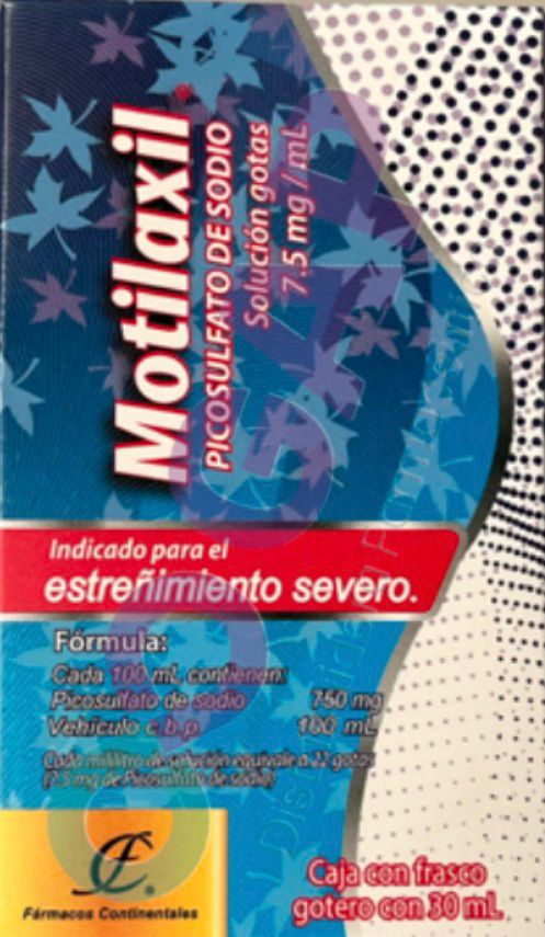 GE PICOSULFATO DE SODIO MOTILAXIL SOL GTS 7.5MG/ML FCO 30 ML