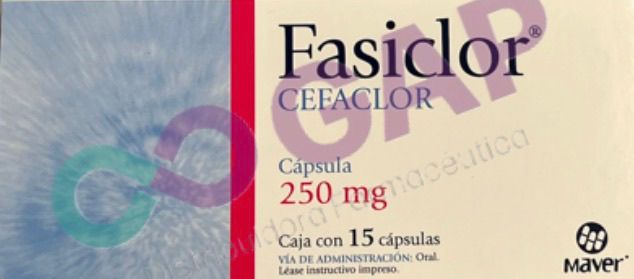 GE CEFACLOR FASICLOR 250 MG 15 CAPSULAS