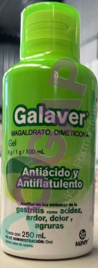GE MAGALDRATO/DIMETICONA GALAVER SOL 250 ML