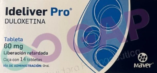 GE DULOXETINA IDELIVER PRO 60 MG 14 TABLETAS