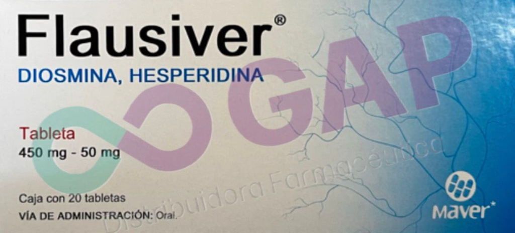 GE DIOSMINA/HESPERIDINA FLAUSIVER 450/50MG 20 TABLETAS