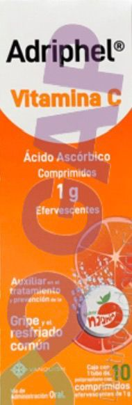 ADRIPHEL VITAMINA C 1 G EFERVESCENTE 10 COMPRIMIDOS