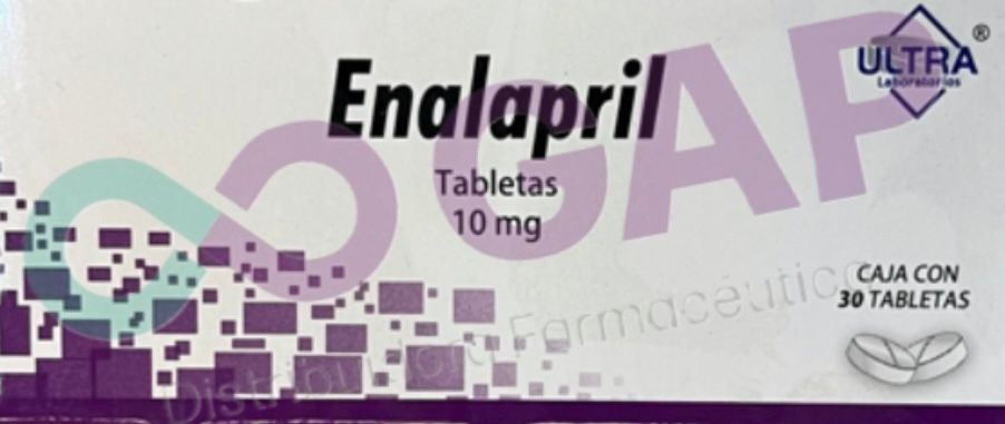 GE ENALAPRIL ULTRA 10 MG 30 TABLETAS