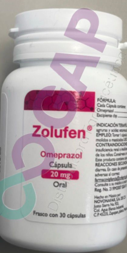 GE OMEPRAZOL ZOLUFEN 20 MG 30 CAPSULAS