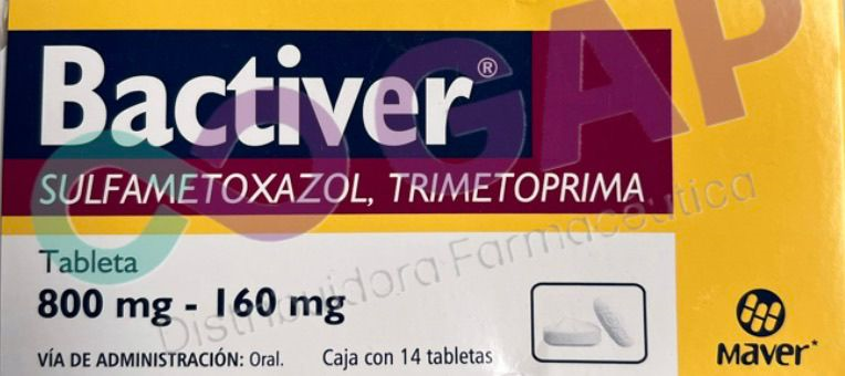 GE TRIMETO/SULFAME BACTIVER 800/160 MG 14 TABLETAS