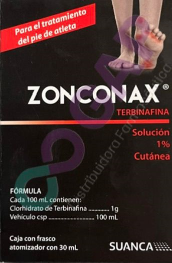 GE TERBINAFINA ZONCONAX SOLUCION 1% ATOMIZADOR FCO 30 ML