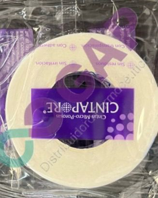 CINTA MICROPORE BLANCA 1.25CMx9.1M CINTAPOR