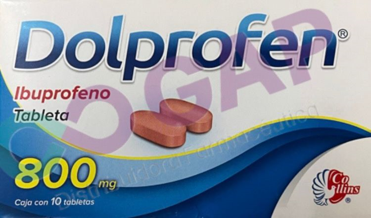 GE IBUPROFENO DOLPROFEN 800 MG 10 TABLETAS