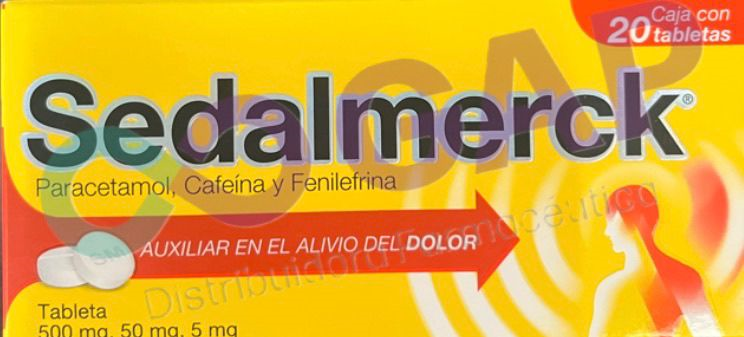 SEDALMERCK 500MG/50MG/5MG 20 TABLETAS