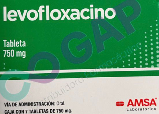 GE LEVOFLOXACINO 750MG C/7 TAB AMSA