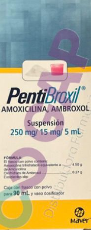 AMOXICILINA AMBROXOL 250 MG/15MG/15ML SUSP PENTIBROXIL